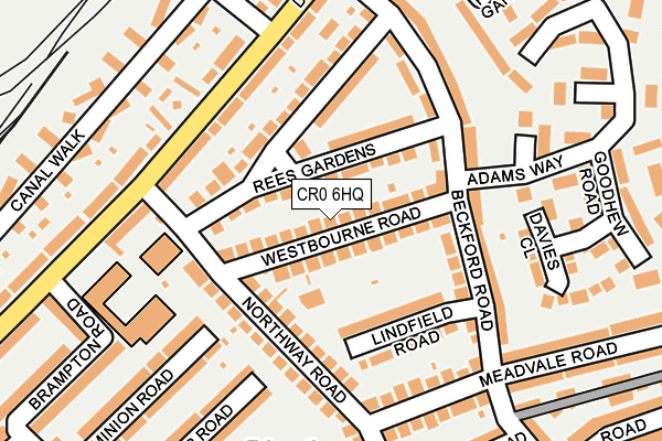 CR0 6HQ map - OS OpenMap – Local (Ordnance Survey)