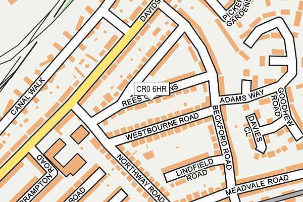 CR0 6HR map - OS OpenMap – Local (Ordnance Survey)