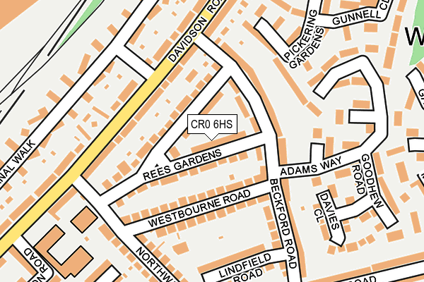 CR0 6HS map - OS OpenMap – Local (Ordnance Survey)