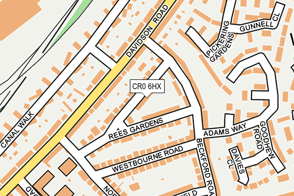 CR0 6HX map - OS OpenMap – Local (Ordnance Survey)