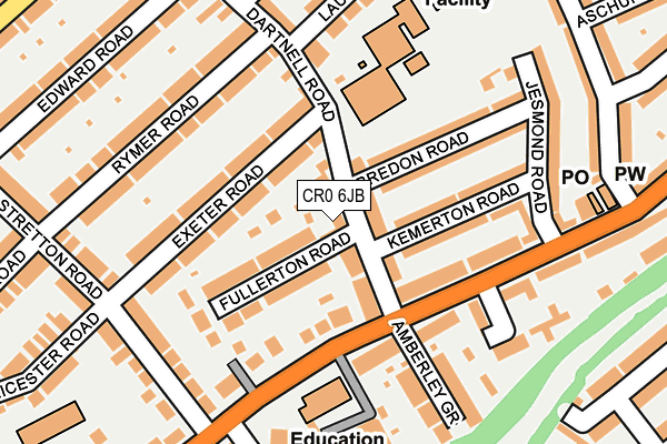 CR0 6JB map - OS OpenMap – Local (Ordnance Survey)