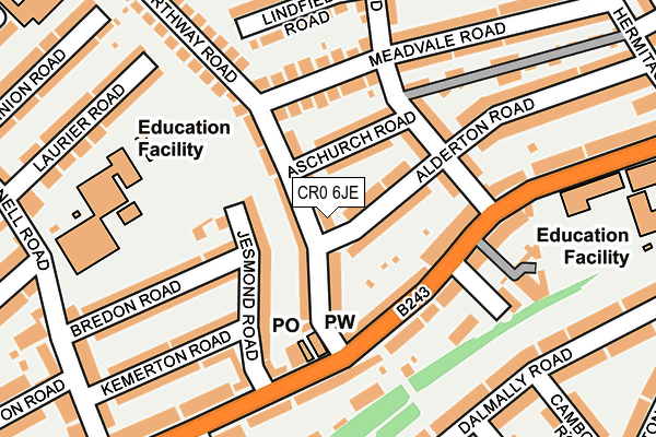 CR0 6JE map - OS OpenMap – Local (Ordnance Survey)