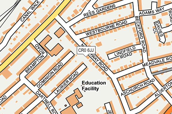 CR0 6JJ map - OS OpenMap – Local (Ordnance Survey)