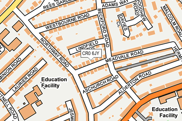 CR0 6JY map - OS OpenMap – Local (Ordnance Survey)