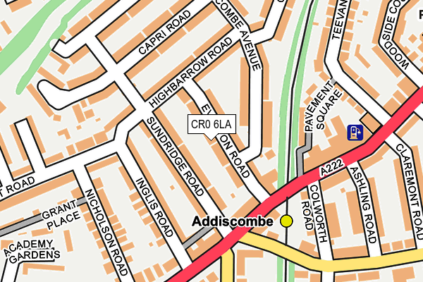 CR0 6LA map - OS OpenMap – Local (Ordnance Survey)