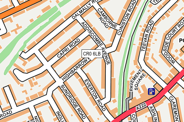 CR0 6LB map - OS OpenMap – Local (Ordnance Survey)