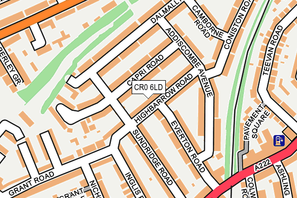 CR0 6LD map - OS OpenMap – Local (Ordnance Survey)