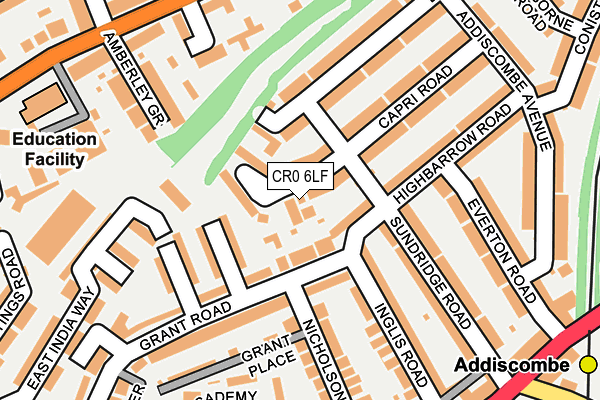 CR0 6LF map - OS OpenMap – Local (Ordnance Survey)