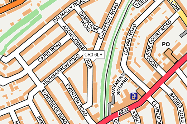 CR0 6LH map - OS OpenMap – Local (Ordnance Survey)