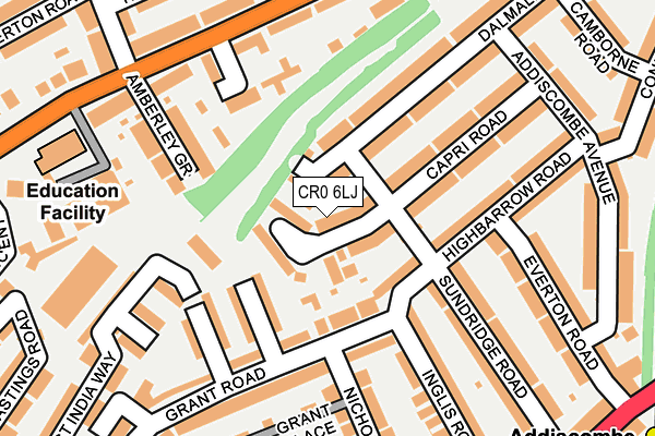 CR0 6LJ map - OS OpenMap – Local (Ordnance Survey)