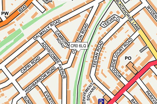 CR0 6LQ map - OS OpenMap – Local (Ordnance Survey)