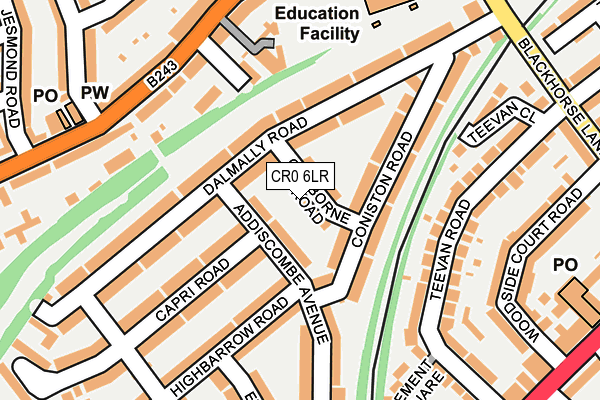 CR0 6LR map - OS OpenMap – Local (Ordnance Survey)