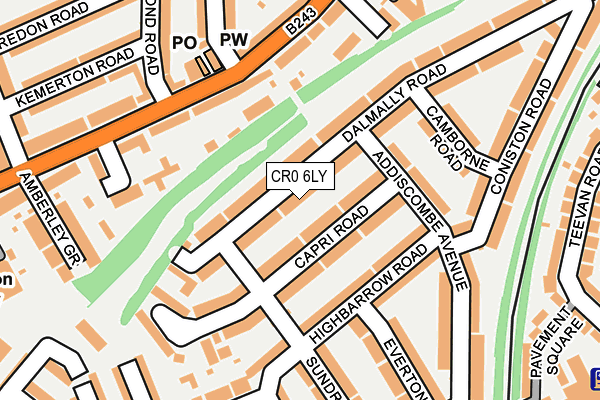 CR0 6LY map - OS OpenMap – Local (Ordnance Survey)