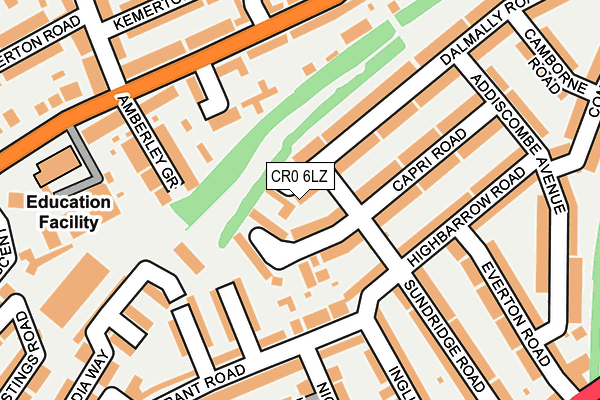 CR0 6LZ map - OS OpenMap – Local (Ordnance Survey)