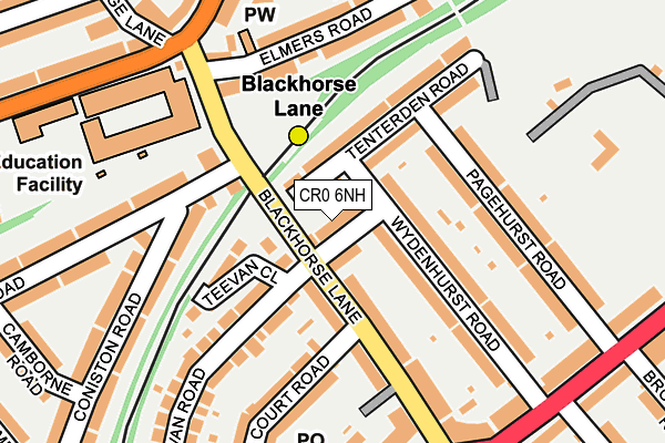 CR0 6NH map - OS OpenMap – Local (Ordnance Survey)
