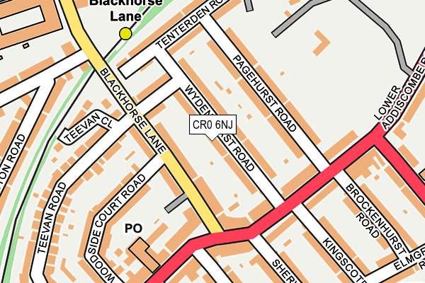 CR0 6NJ map - OS OpenMap – Local (Ordnance Survey)