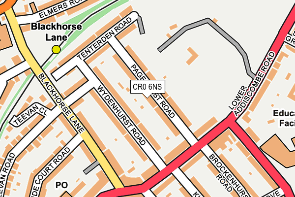 CR0 6NS map - OS OpenMap – Local (Ordnance Survey)