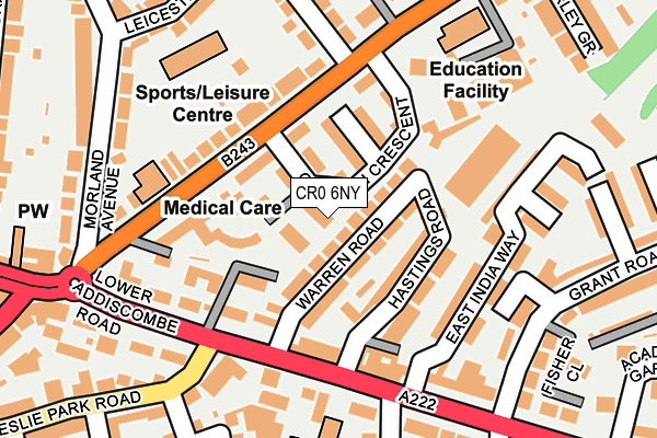 CR0 6NY map - OS OpenMap – Local (Ordnance Survey)