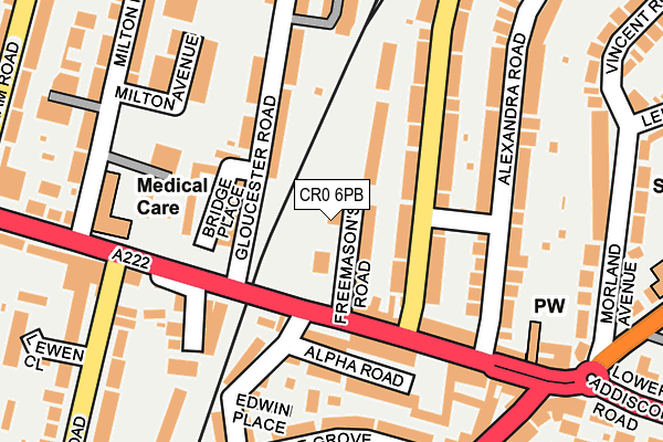 CR0 6PB map - OS OpenMap – Local (Ordnance Survey)