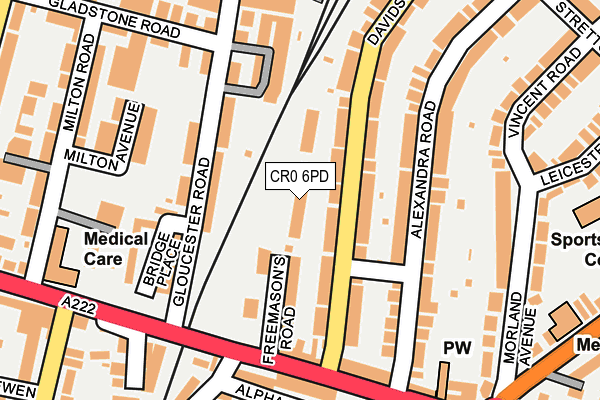 CR0 6PD map - OS OpenMap – Local (Ordnance Survey)