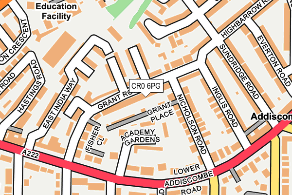 CR0 6PG map - OS OpenMap – Local (Ordnance Survey)