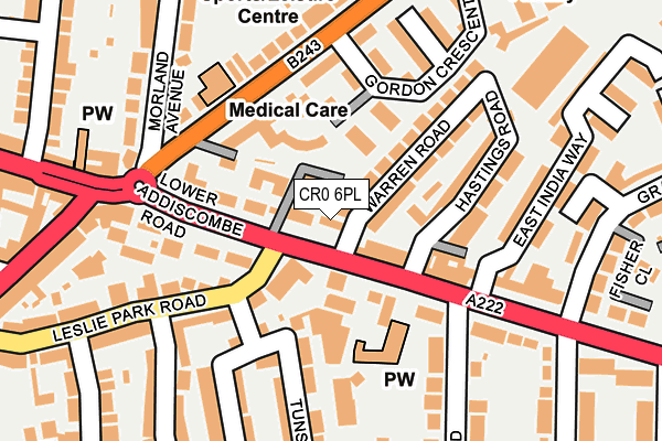 CR0 6PL map - OS OpenMap – Local (Ordnance Survey)