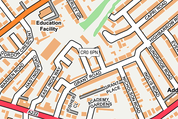 CR0 6PN map - OS OpenMap – Local (Ordnance Survey)