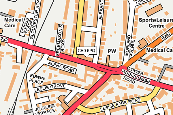 CR0 6PQ map - OS OpenMap – Local (Ordnance Survey)