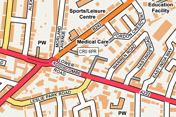 CR0 6PR map - OS OpenMap – Local (Ordnance Survey)