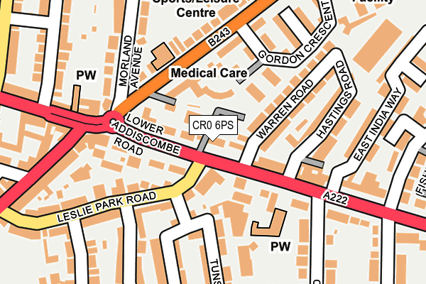 CR0 6PS map - OS OpenMap – Local (Ordnance Survey)