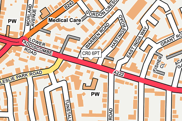 CR0 6PT map - OS OpenMap – Local (Ordnance Survey)