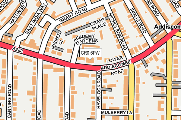 CR0 6PW map - OS OpenMap – Local (Ordnance Survey)