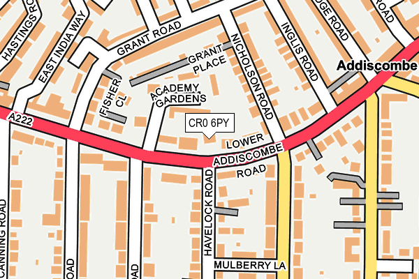 CR0 6PY map - OS OpenMap – Local (Ordnance Survey)