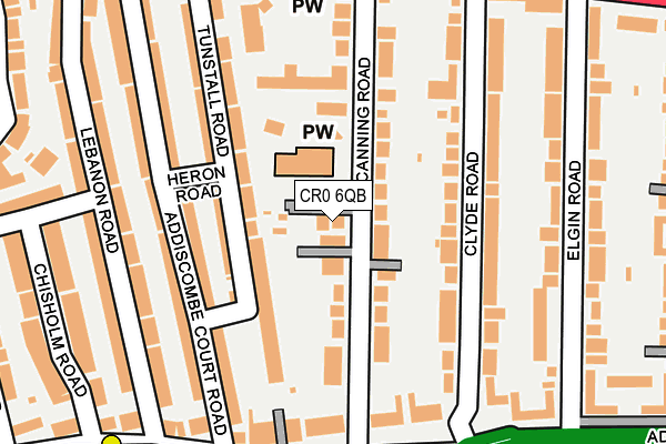 CR0 6QB map - OS OpenMap – Local (Ordnance Survey)