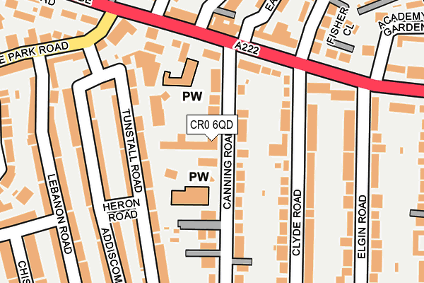 CR0 6QD map - OS OpenMap – Local (Ordnance Survey)