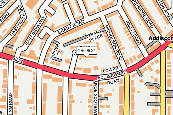 CR0 6QG map - OS OpenMap – Local (Ordnance Survey)