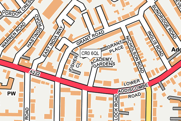 CR0 6QL map - OS OpenMap – Local (Ordnance Survey)