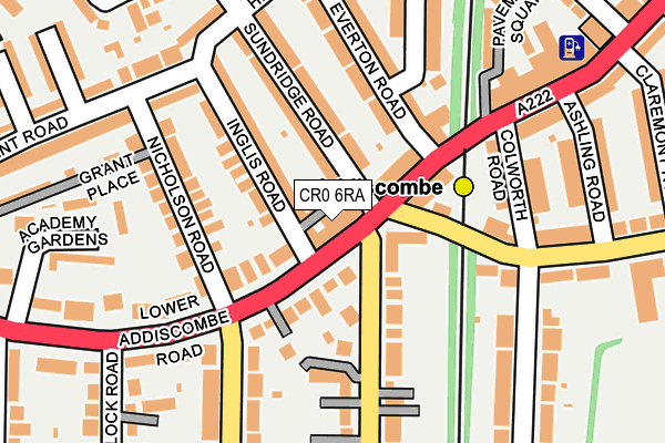 CR0 6RA map - OS OpenMap – Local (Ordnance Survey)