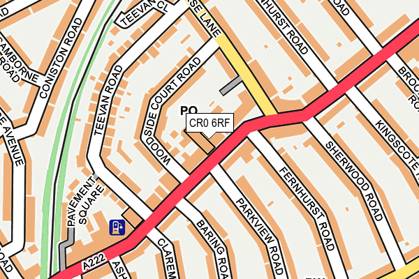 CR0 6RF map - OS OpenMap – Local (Ordnance Survey)