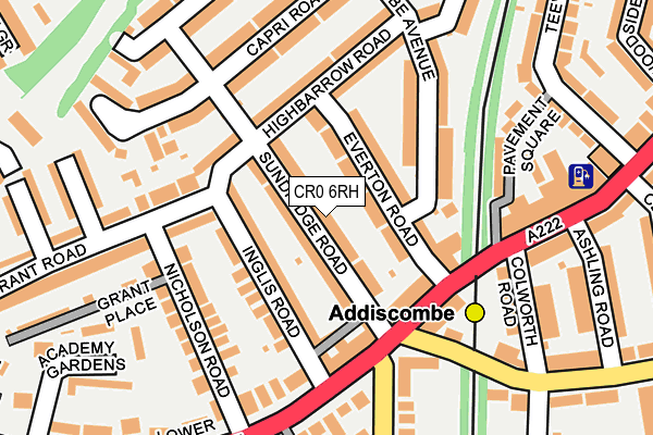 CR0 6RH map - OS OpenMap – Local (Ordnance Survey)