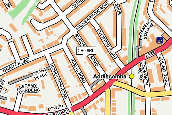 CR0 6RL map - OS OpenMap – Local (Ordnance Survey)