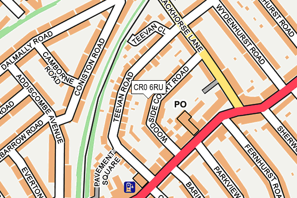 CR0 6RU map - OS OpenMap – Local (Ordnance Survey)