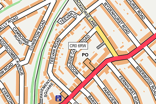 CR0 6RW map - OS OpenMap – Local (Ordnance Survey)