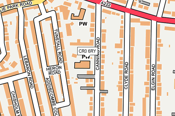 CR0 6RY map - OS OpenMap – Local (Ordnance Survey)