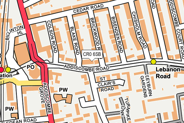 CR0 6SB map - OS OpenMap – Local (Ordnance Survey)