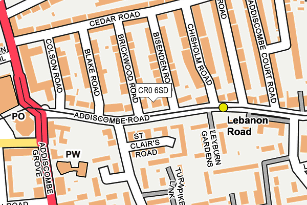 CR0 6SD map - OS OpenMap – Local (Ordnance Survey)