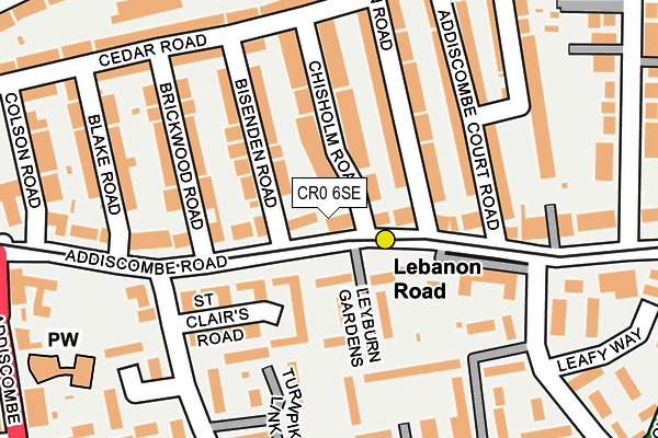 CR0 6SE map - OS OpenMap – Local (Ordnance Survey)