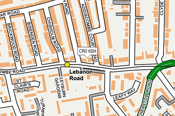 CR0 6SH map - OS OpenMap – Local (Ordnance Survey)