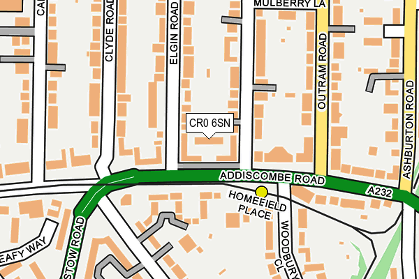 CR0 6SN map - OS OpenMap – Local (Ordnance Survey)