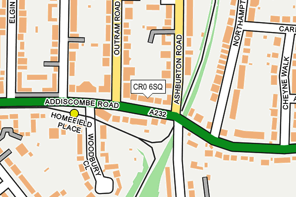 CR0 6SQ map - OS OpenMap – Local (Ordnance Survey)